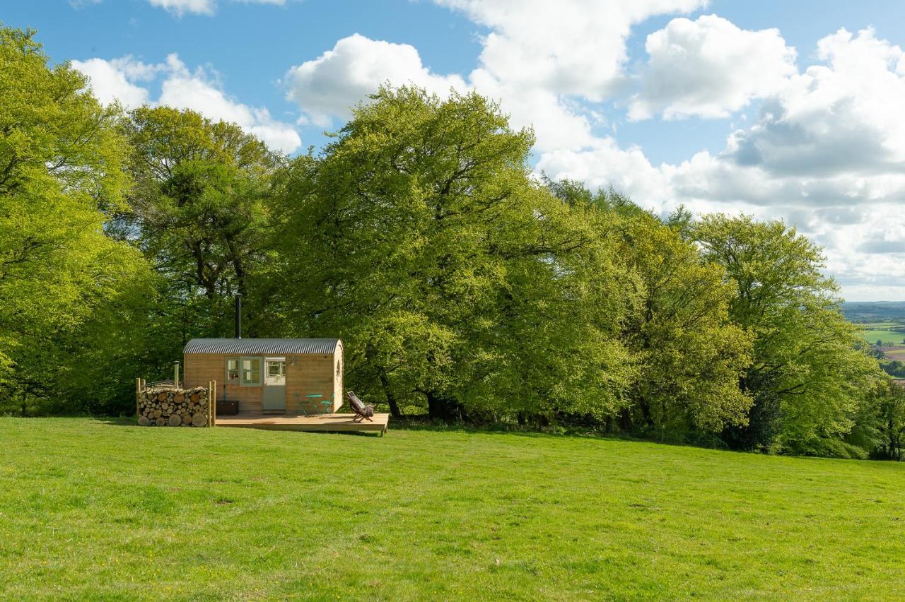 Tilbury Shepherd Huts With Hot Tubs Plus Holiday Cottages West Bagborough Exteriör bild