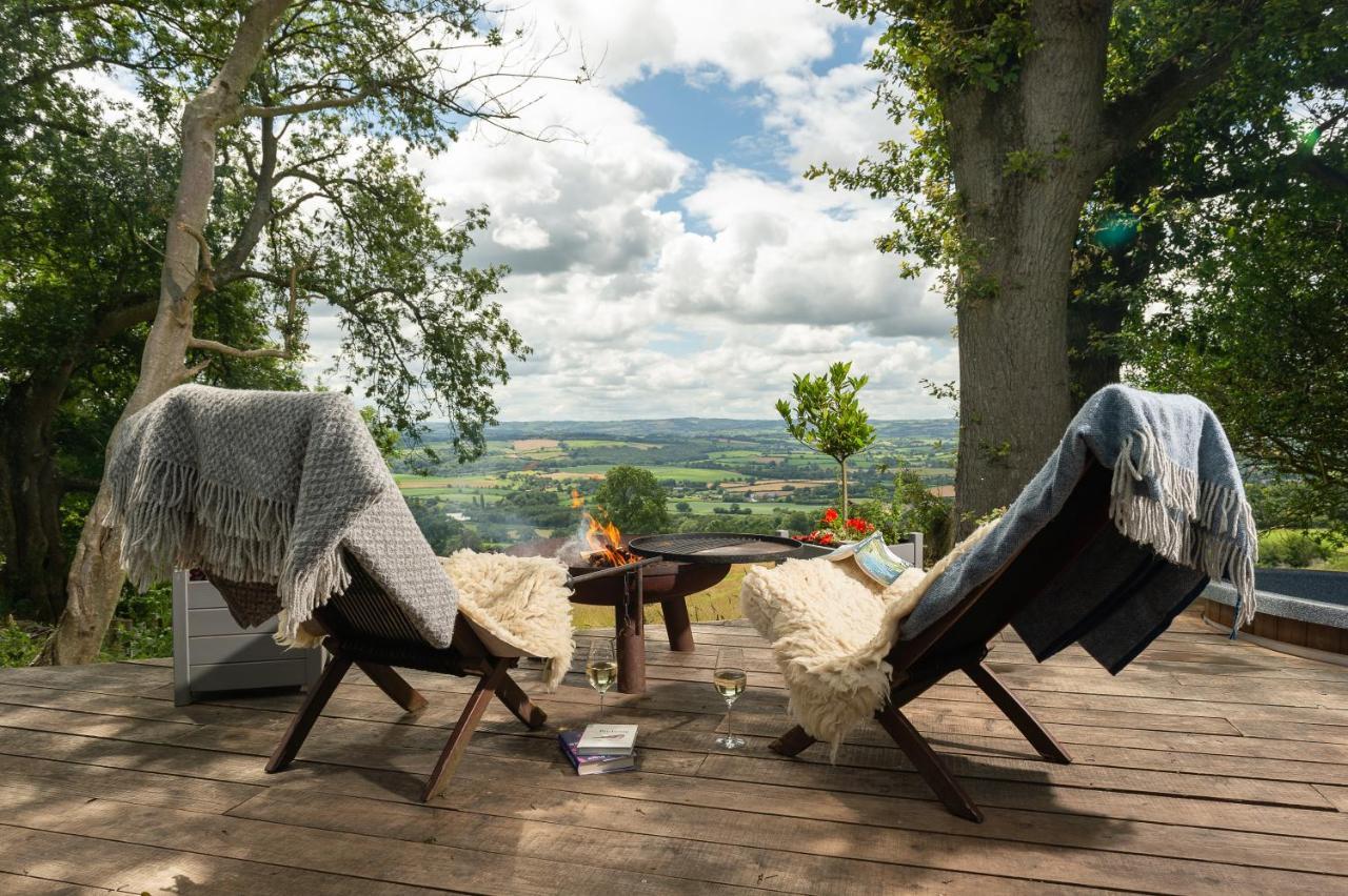 Tilbury Shepherd Huts With Hot Tubs Plus Holiday Cottages West Bagborough Exteriör bild